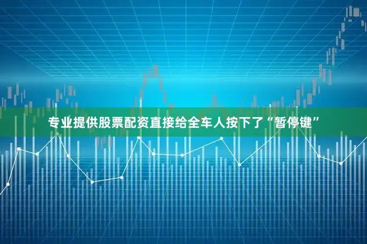 专业提供股票配资直接给全车人按下了“暂停键”