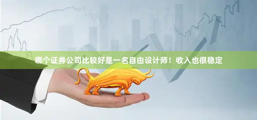 哪个证券公司比较好是一名自由设计师!收入也很稳定